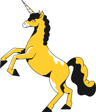 unicorn reared up PNG, SVG