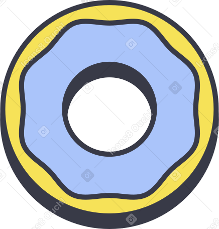 doughnut Illustration in PNG, SVG