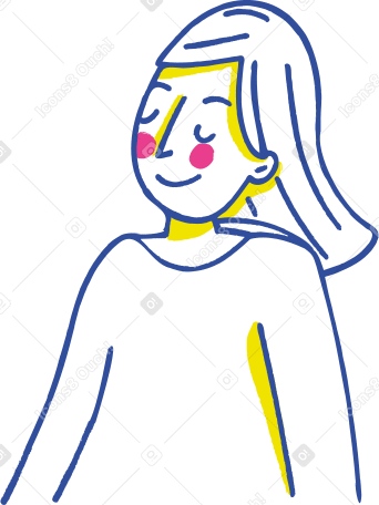 happy woman Illustration in PNG, SVG