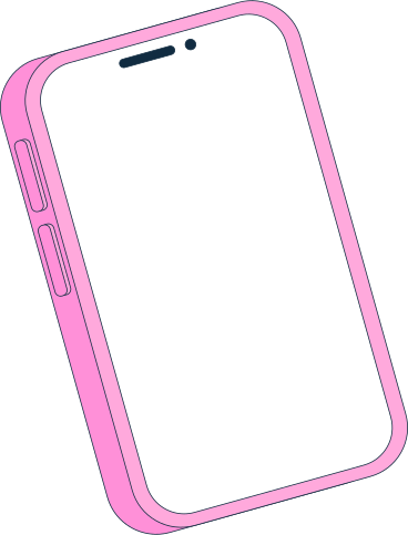 pink smartphone PNG, SVG