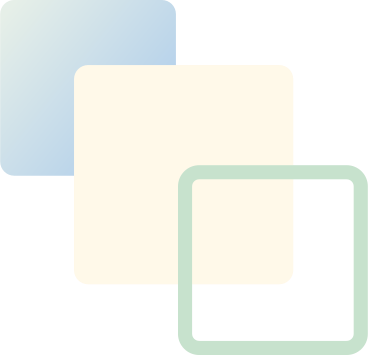 Drei quadrate für schnittstelle PNG, SVG