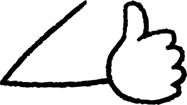Рука влево в PNG, SVG