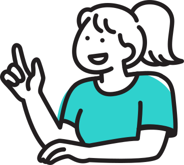 Woman pointing up PNG, SVG