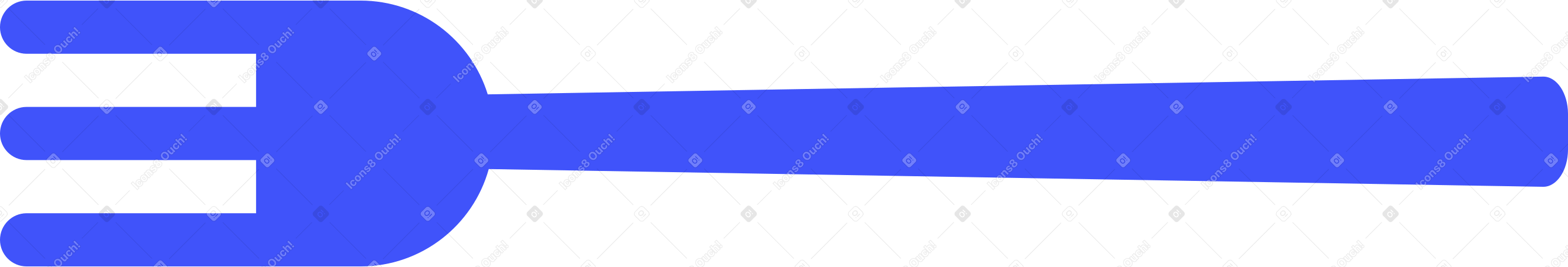 blue fork Illustration in PNG, SVG