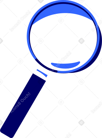 magnifying glass Illustration in PNG, SVG