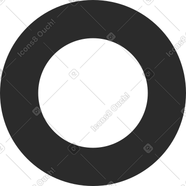 Black ring PNG, SVG