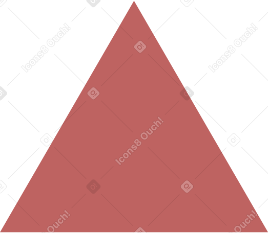 burgundy triangle PNG, SVG