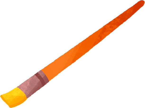orange brush Illustration in PNG, SVG