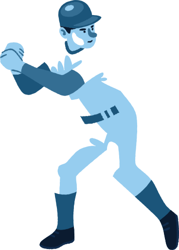 jogador de baseball PNG, SVG