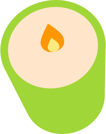 Candela in un barattolo verde PNG, SVG