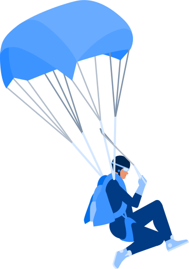 parachutist PNG, SVG