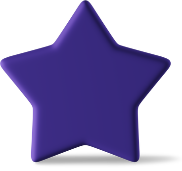 Purple star standing PNG、SVG
