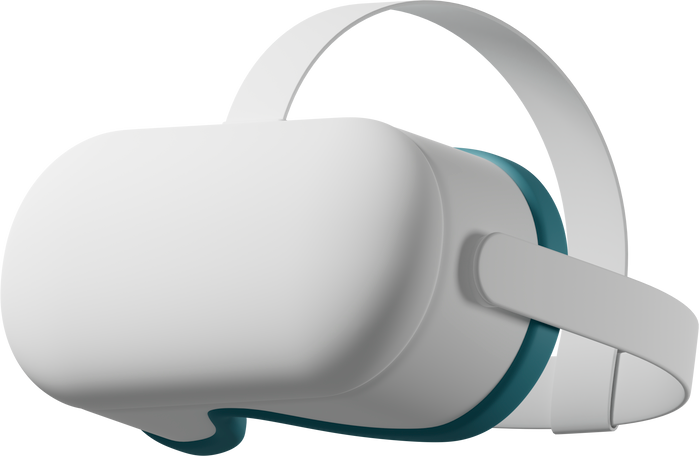 close up of white vr headset Illustration in PNG, SVG