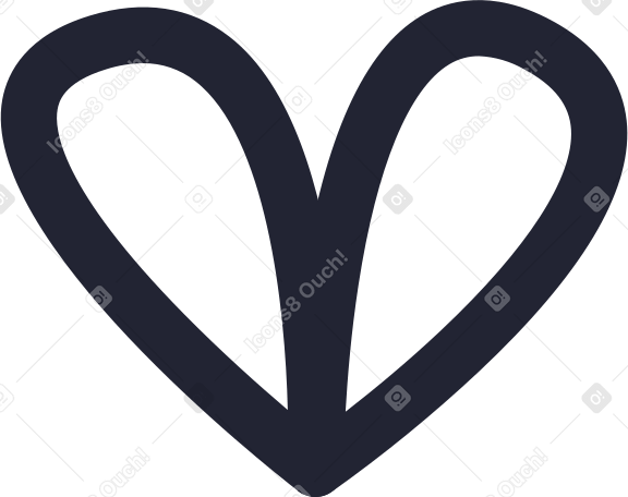 corazon negro PNG, SVG