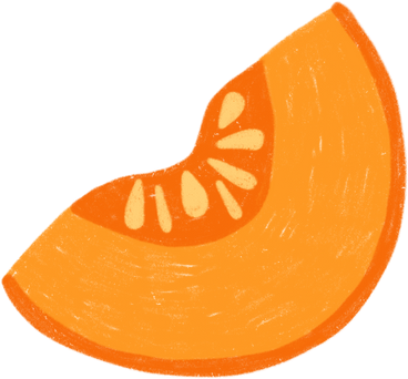 Pumpkin piece PNG、SVG