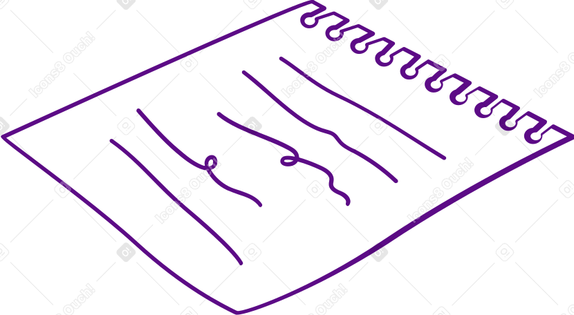 notebook sheet PNG, SVG