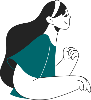 girl clenching her fist PNG, SVG