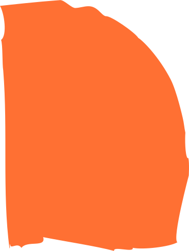オレンジハーフラウンド PNG、SVG
