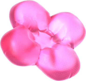 Abstract  inflated flower pink PNG, SVG