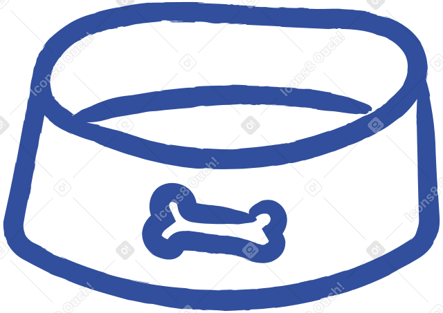 dog bowl Illustration in PNG, SVG