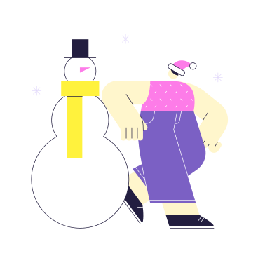 Construire un bonhomme de neige PNG, SVG