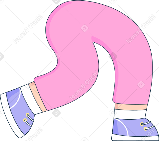 piernas en pantalones rosas PNG, SVG