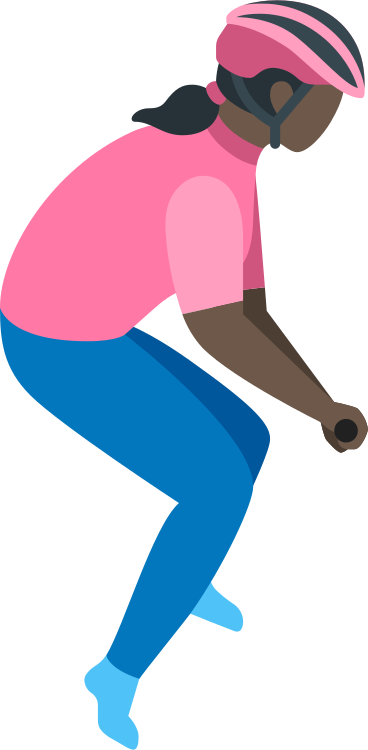 Woman cyclist PNG, SVG