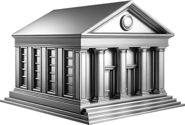 Bâtiment bancaire chromé PNG, SVG