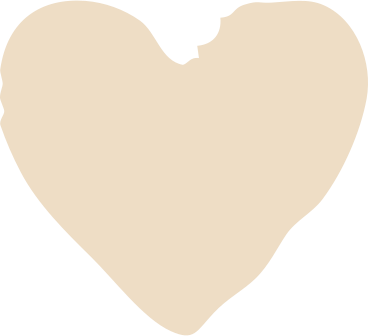 beige heart shape PNG, SVG