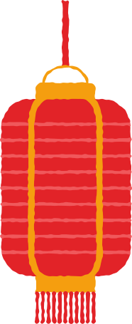 rectangle lantern with fringe Illustration in PNG, SVG