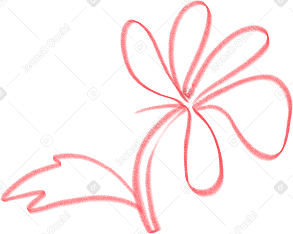 red flower PNG、SVG