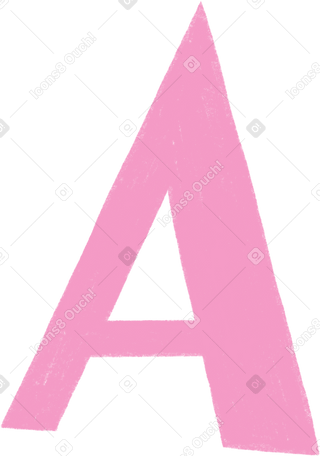 Pink Letter A Illustration In Png, Svg