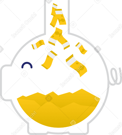 Piggy Bank のpngとsvgでのイラスト