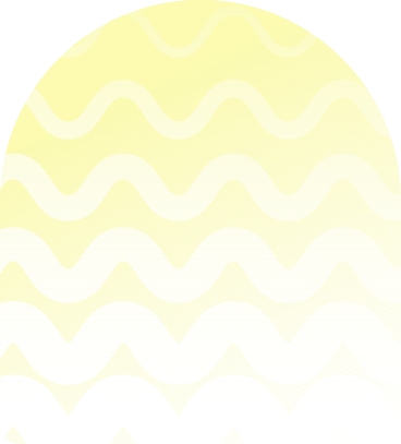 Yellow gradient arch with curves PNG, SVG