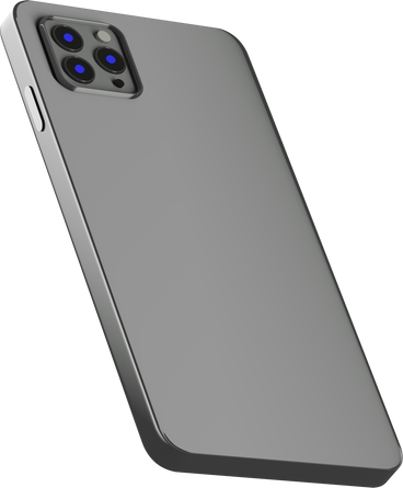 Vista posteriore del telefono grigio PNG, SVG
