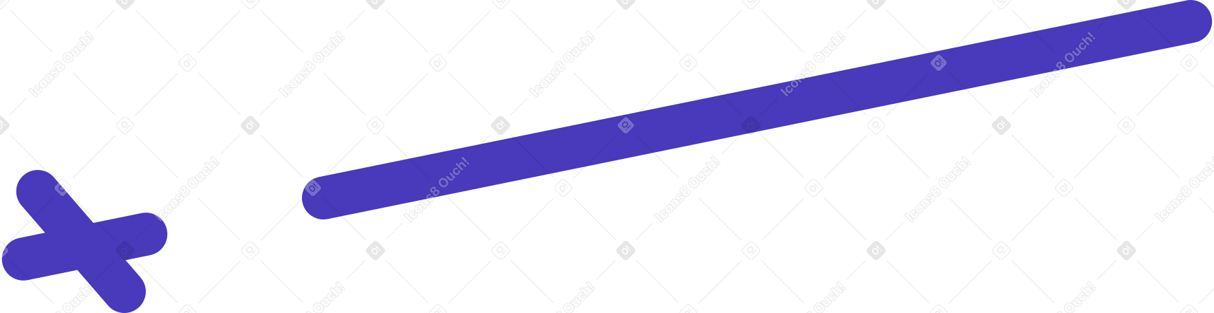 Ligne bleue avec plus PNG, SVG