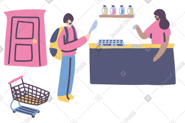 持刀抢劫零售店的窃贼 PNG, SVG