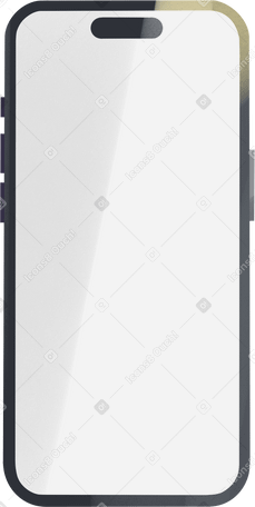 Айфон с белым экраном в PNG, SVG