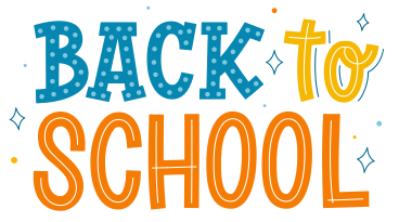 lettering back to school with doodles text PNG, SVG