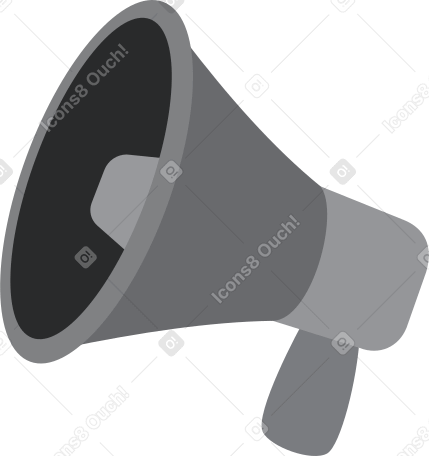 gray loudspeaker Illustration in PNG, SVG