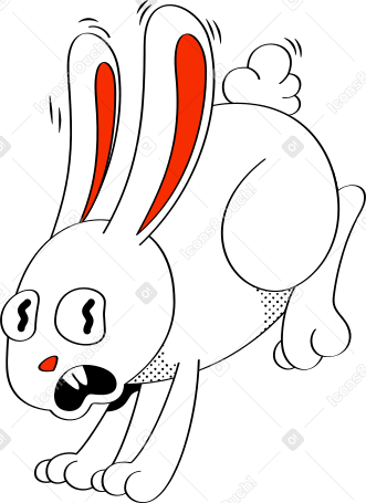 bunny Illustration in PNG, SVG