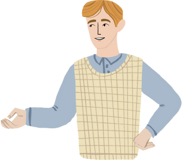 blond man with his hand on a hip PNG, SVG