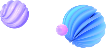 Two ribbed spheres and small sphere в PNG, SVG
