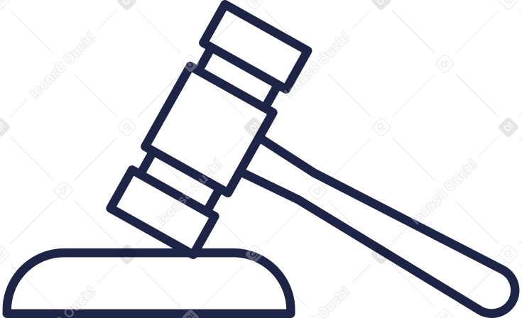 judge s hammer Illustration in PNG, SVG