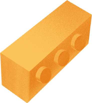 yellow lego brick PNG, SVG