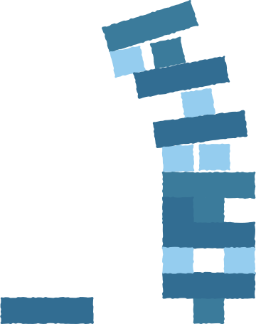 falling blocks tower Illustration in PNG, SVG