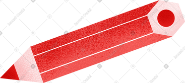 Red pencil PNG, SVG