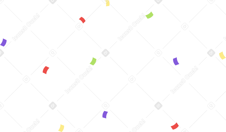 конфетти в PNG, SVG