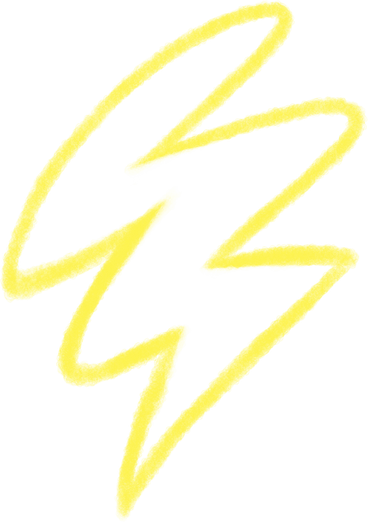 linear yellow textured lightning PNG, SVG
