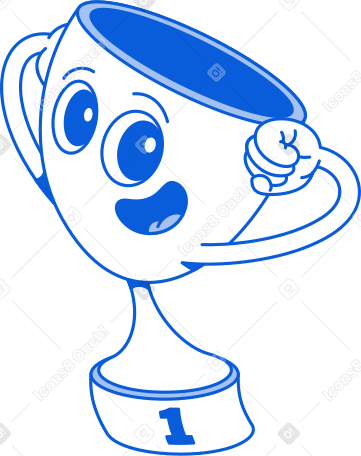 gold champion cup Illustration in PNG, SVG